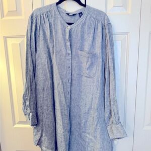 Linen top navy. New without tags